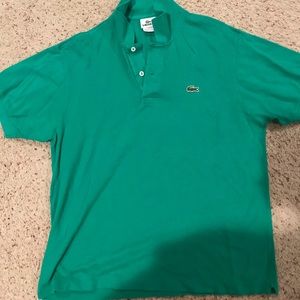 Lacoste green polo